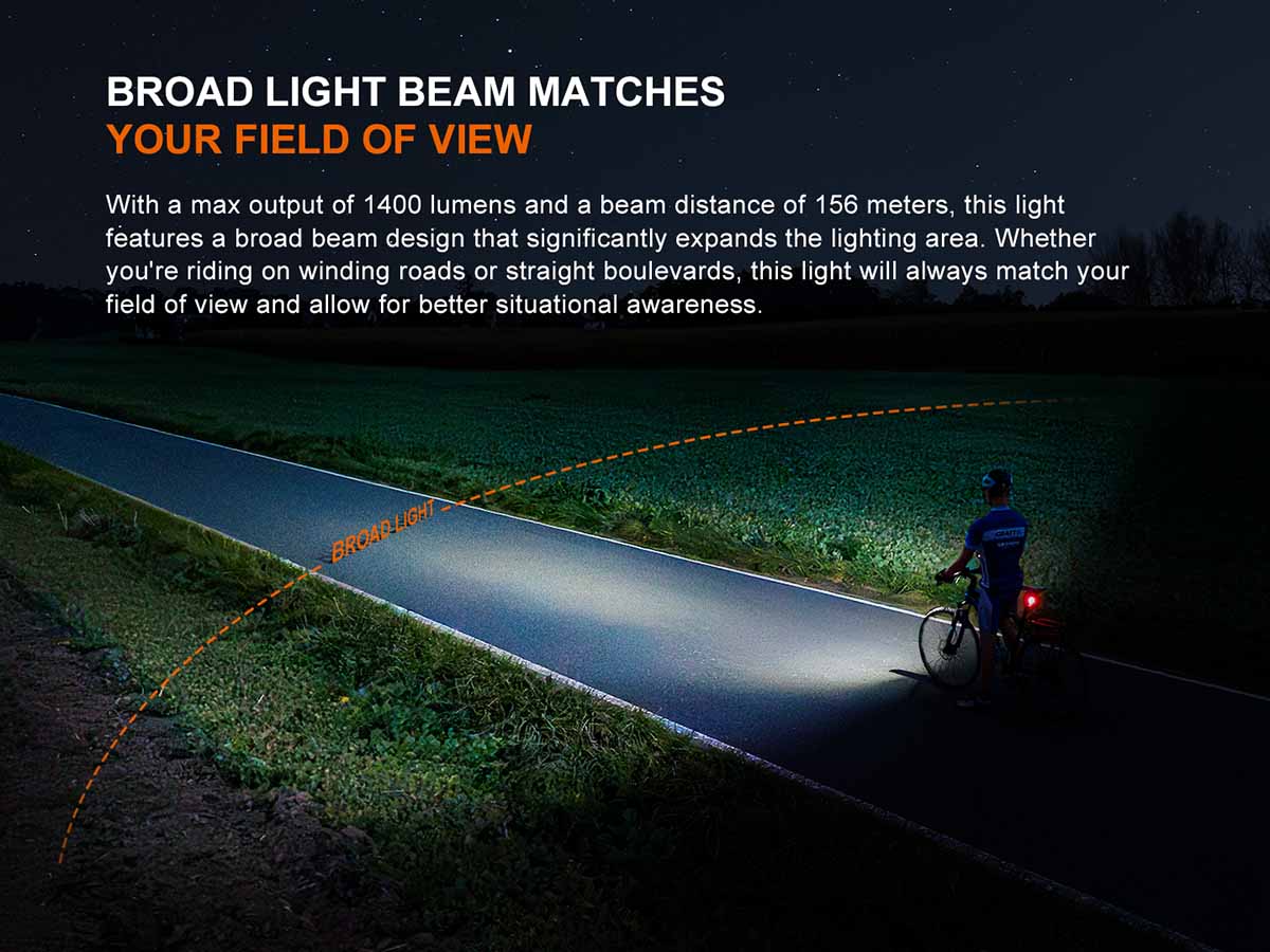 Fenix Rechargeable Road Bicycle Headlight