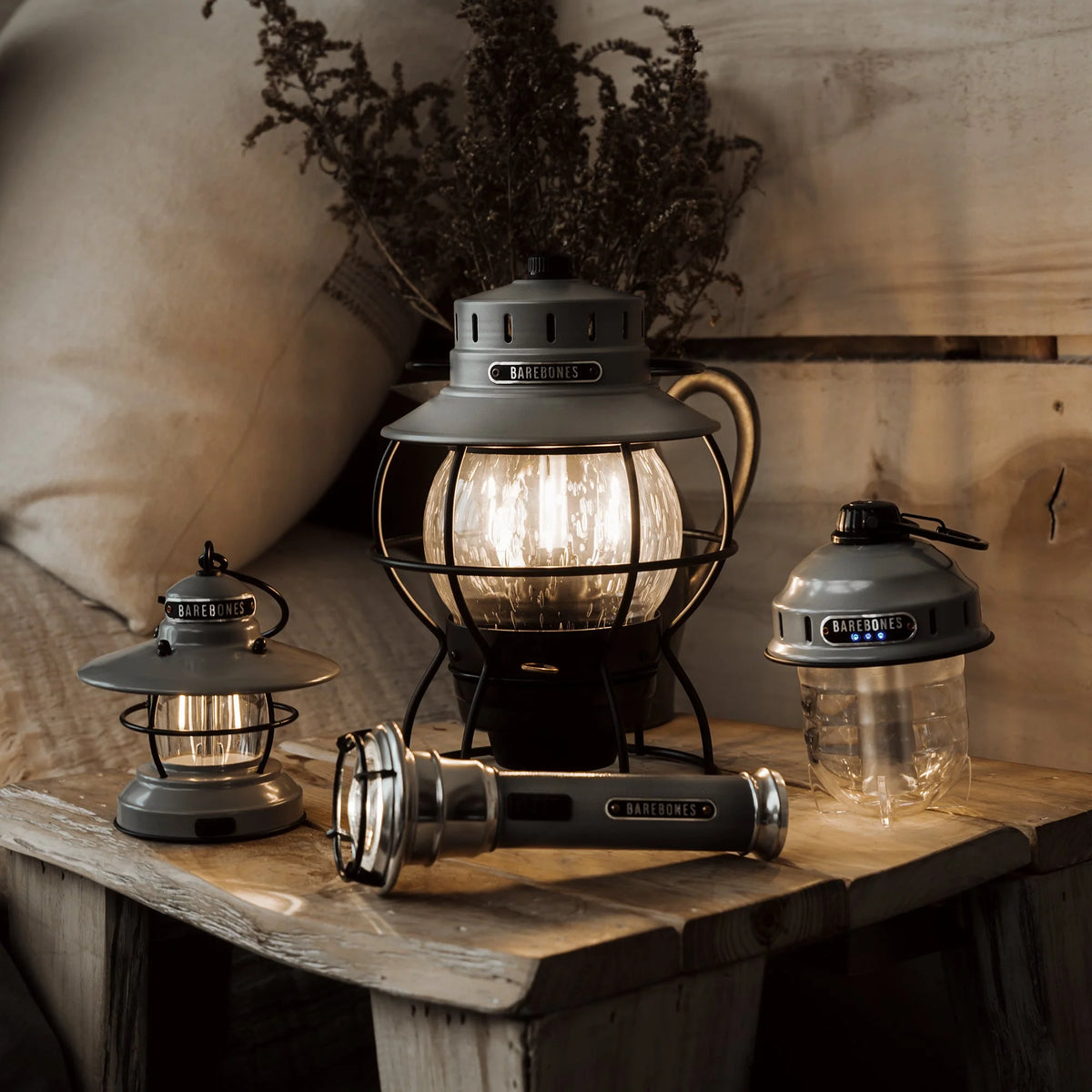 Barebones Rechargeable Hanging Lantern