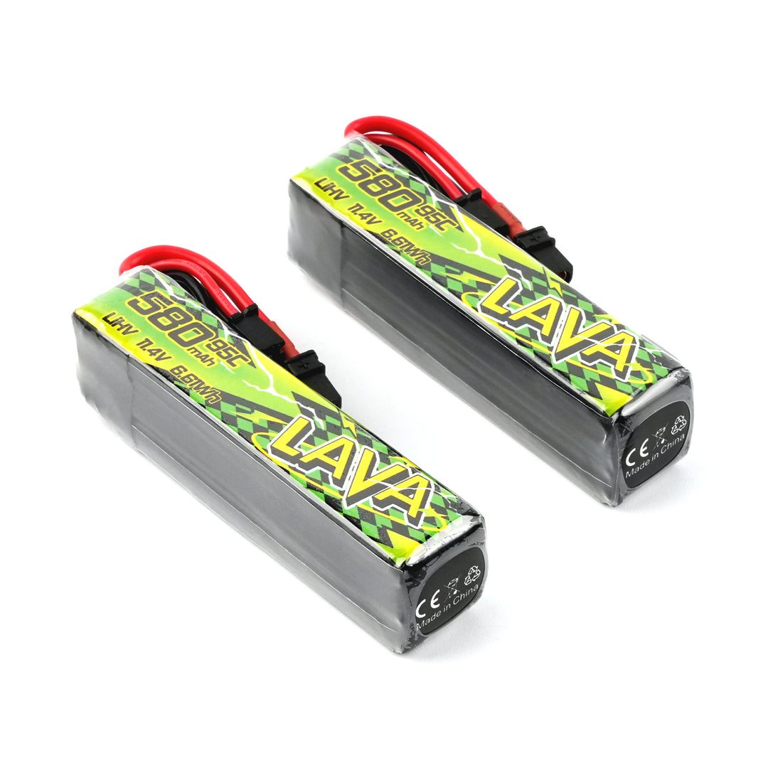 Betafpv 3S 580mAh LiHV Drone Battery 2-Pack