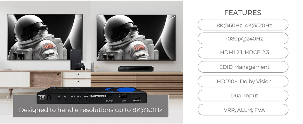 OREI HDMI Splitter Switch