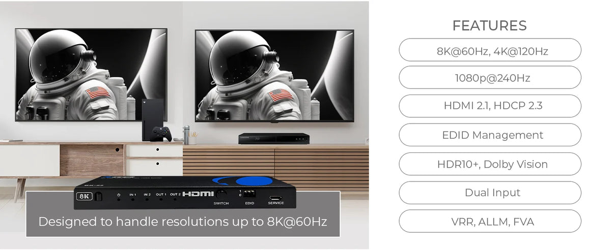 OREI HDMI Splitter Switch