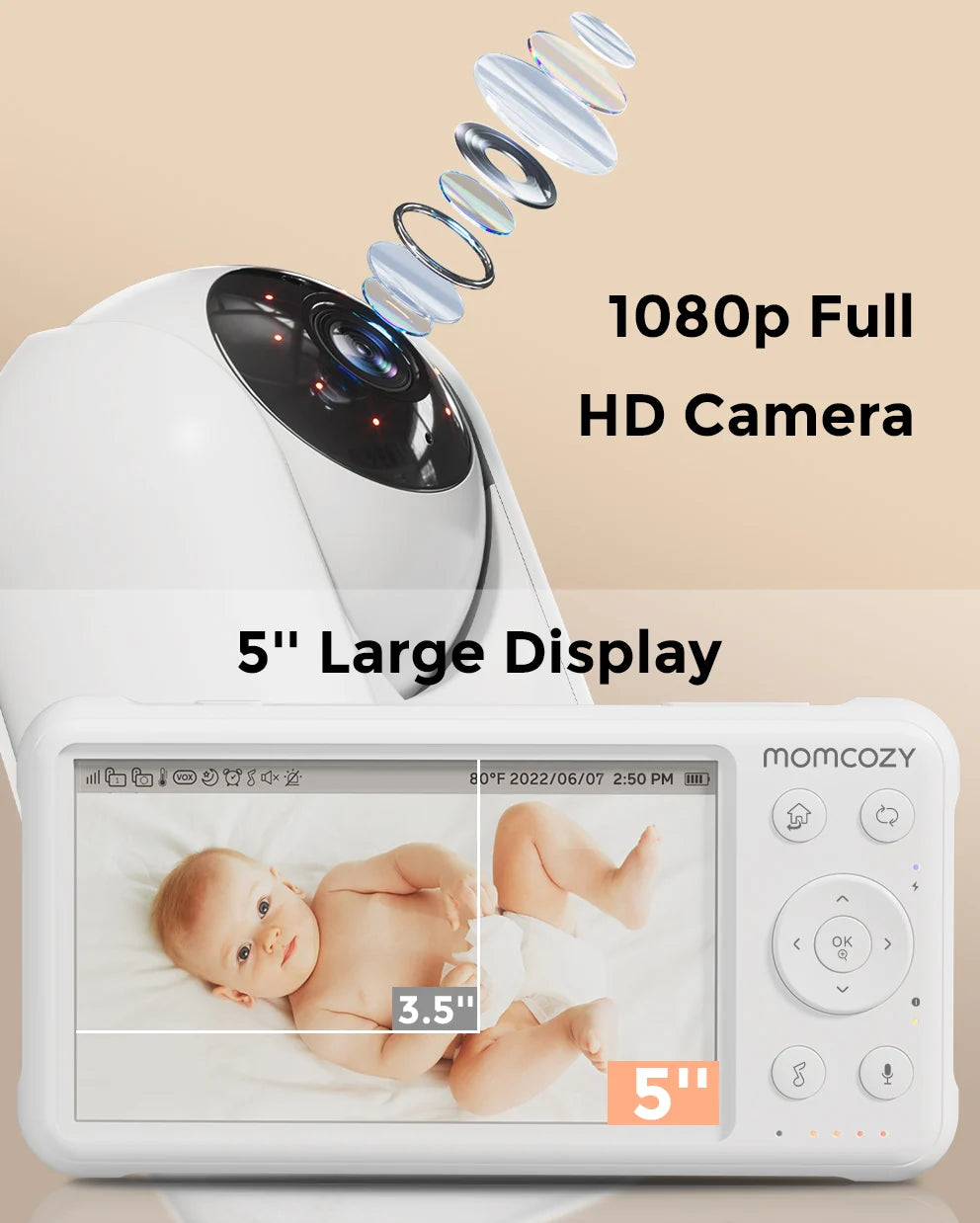 Momcozy Non-WiFi Video Baby Monitor