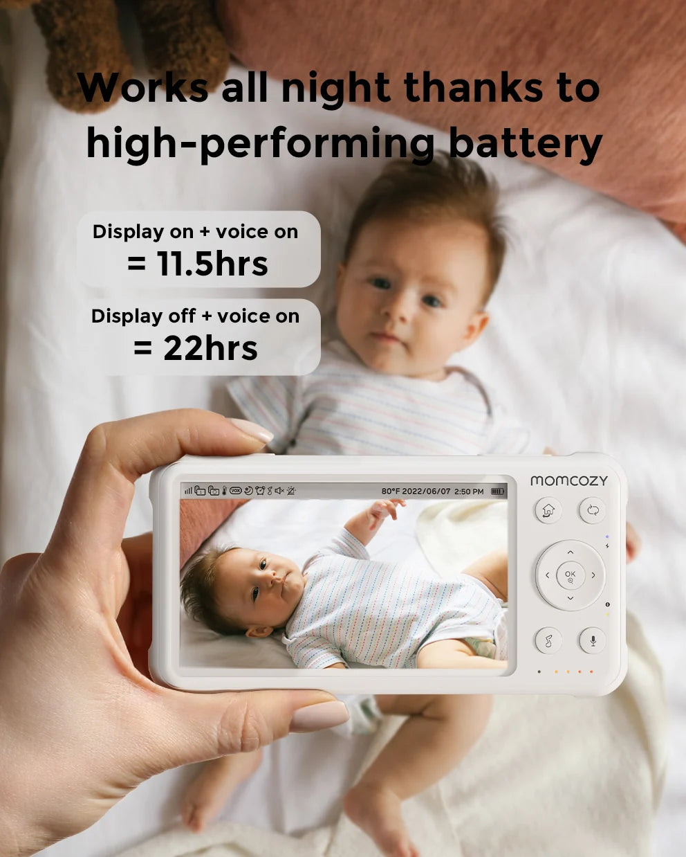 Momcozy Non-WiFi Video Baby Monitor