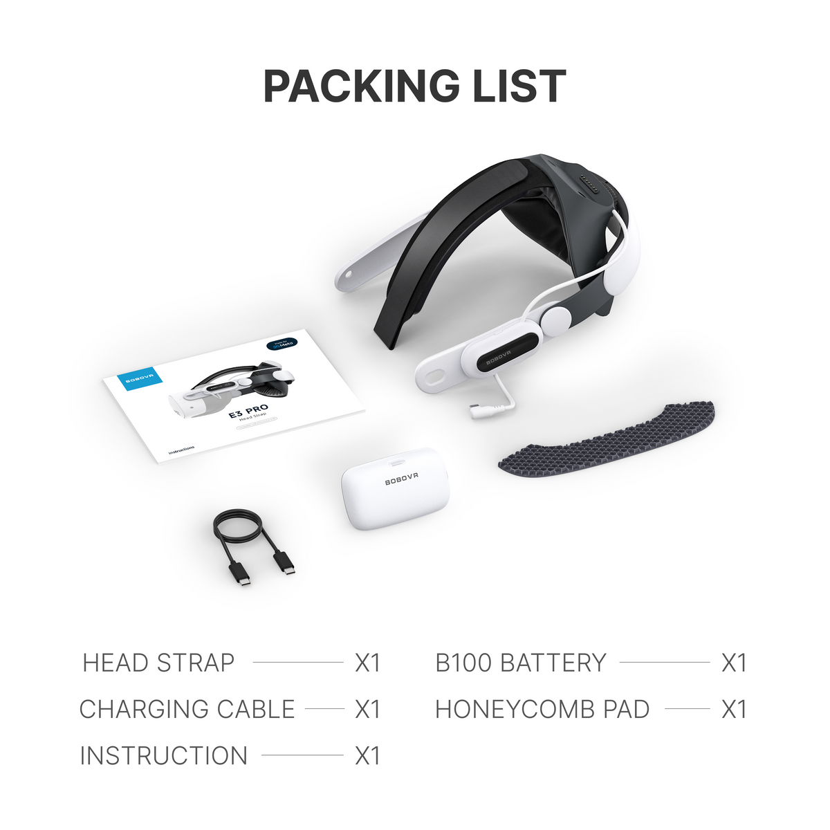 BOBOVR VR Battery Head Strap