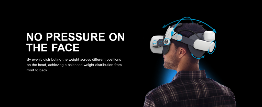 Compatible with Quest 2 VR Battery Head Strap