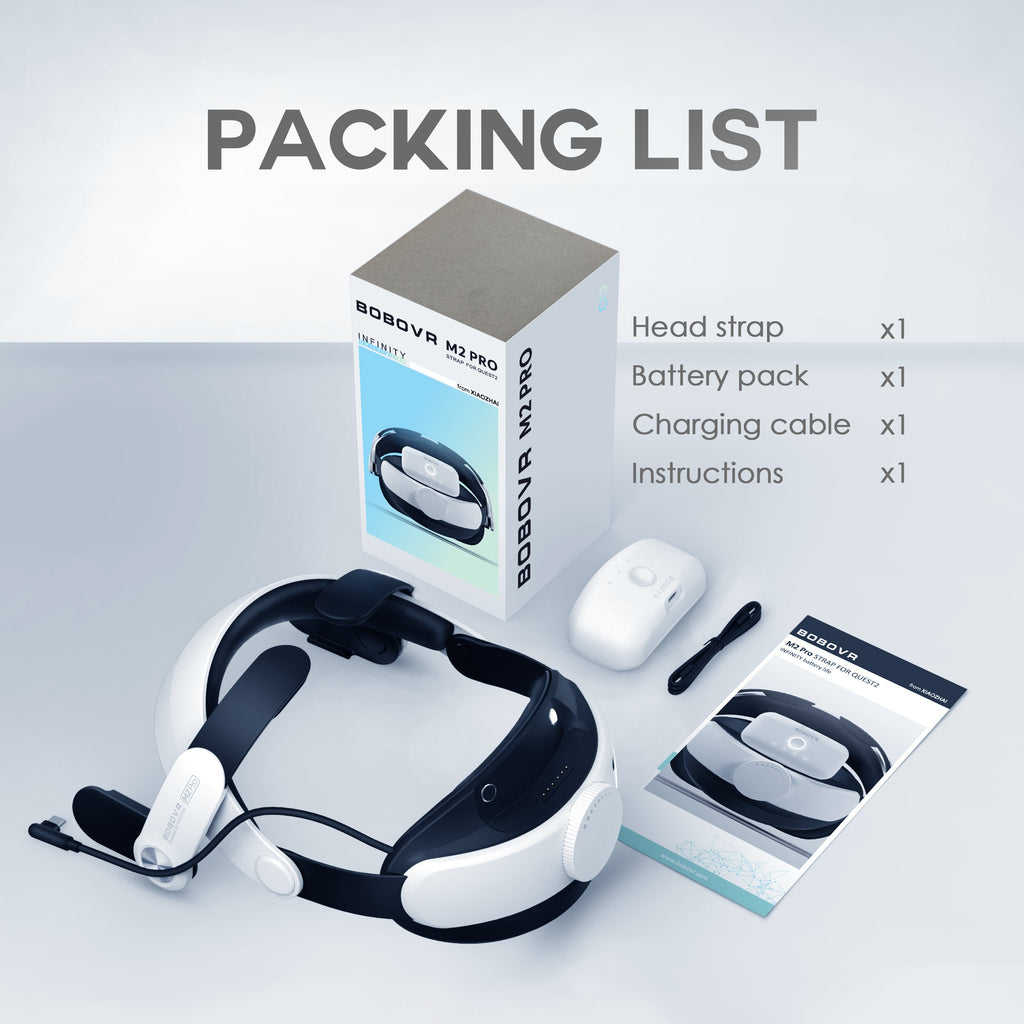 Compatible with Quest 2 VR Battery Head Strap