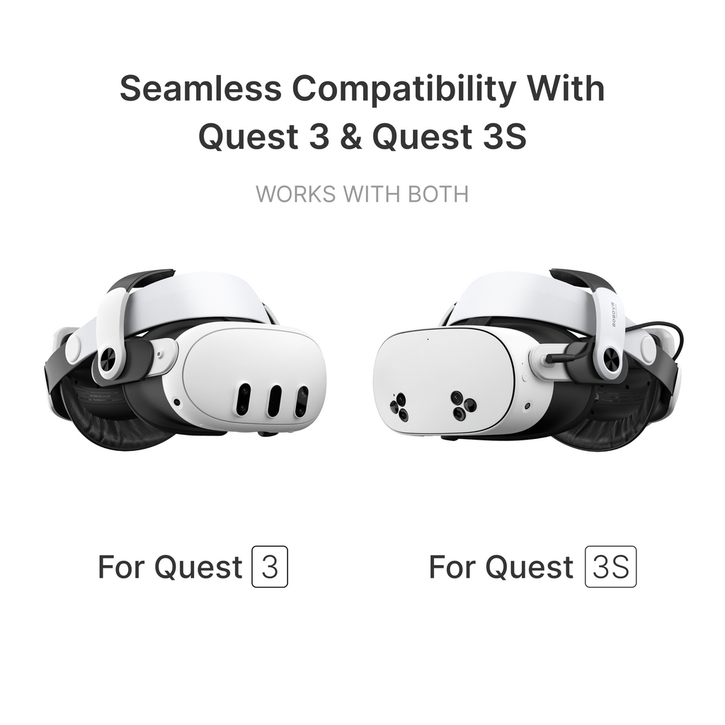 Compatible with Quest 3/3S VR Battery Head Strap