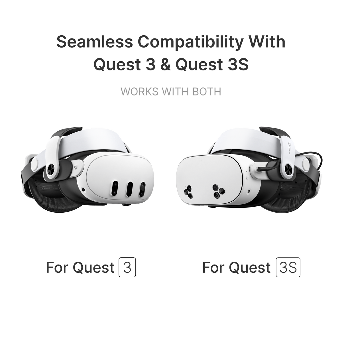 Compatible with Quest 3/3S VR Battery Head Strap