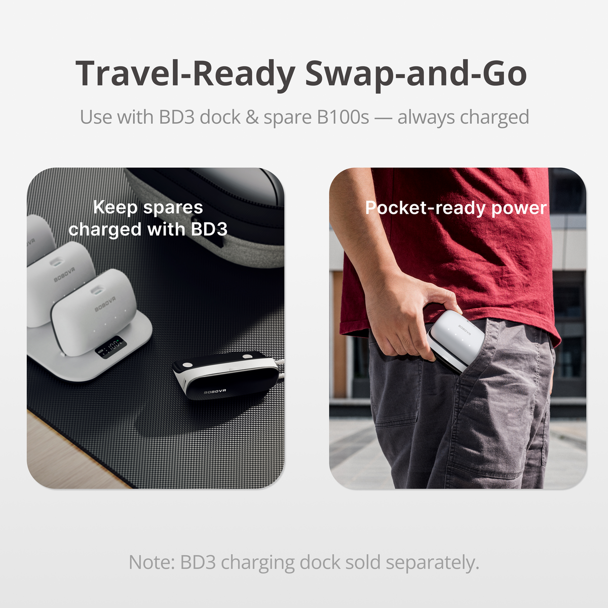 B100 Series USB-C Charging Dock and Power Bank Adapter