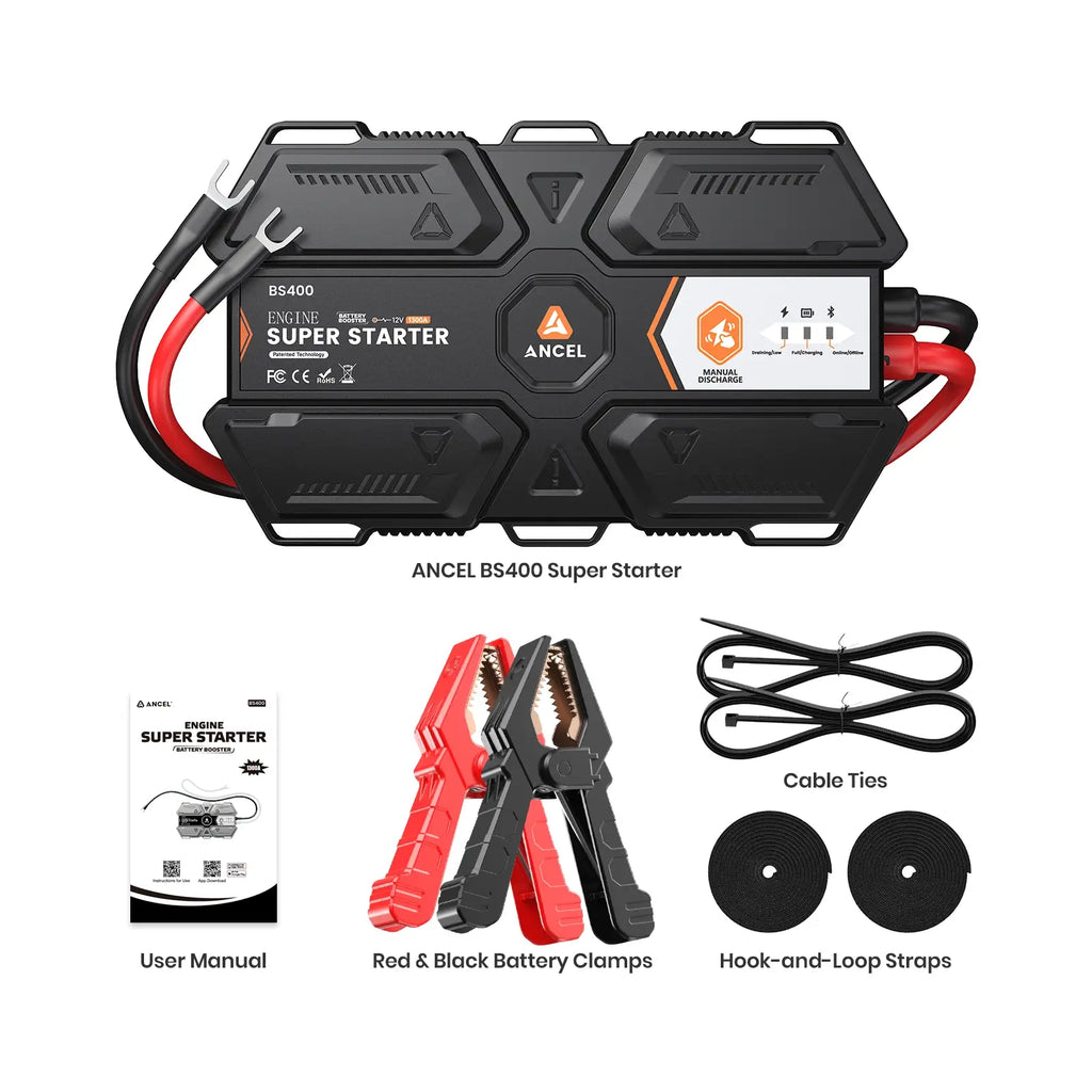 ANCEL Supercapacitor Vehicle Jump Starter