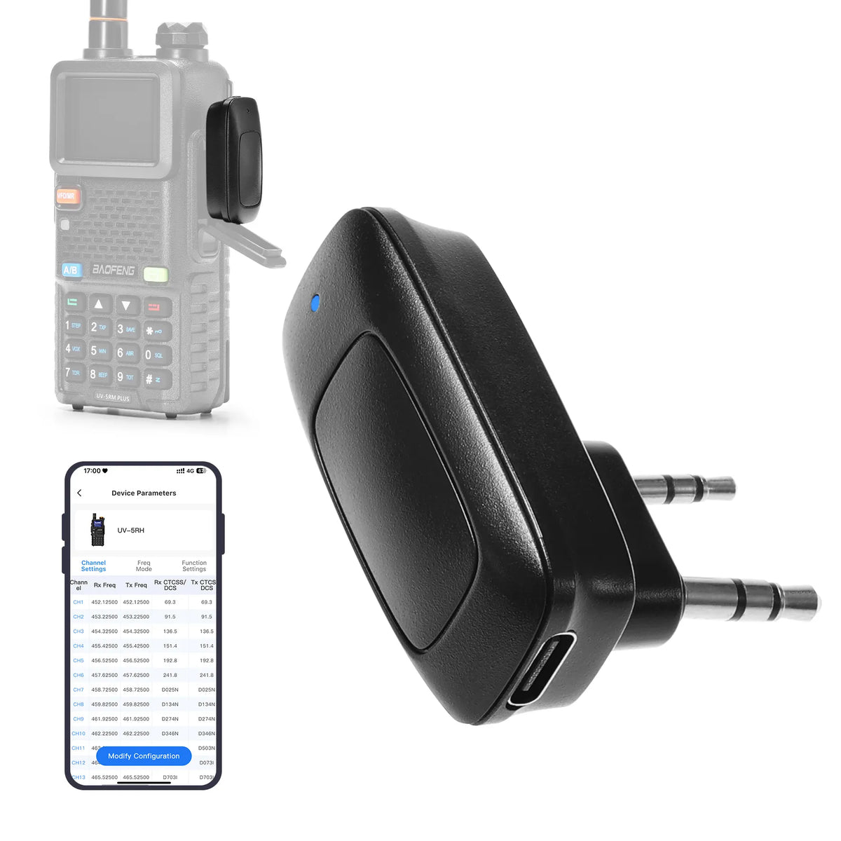 Baofeng Wireless Radio Programming Adapter