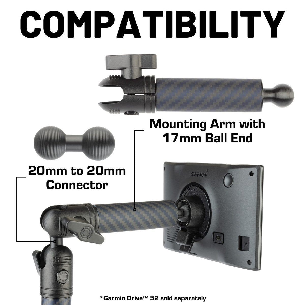 Bulletpoint Mounting Solutions GPS Mounting Arm
