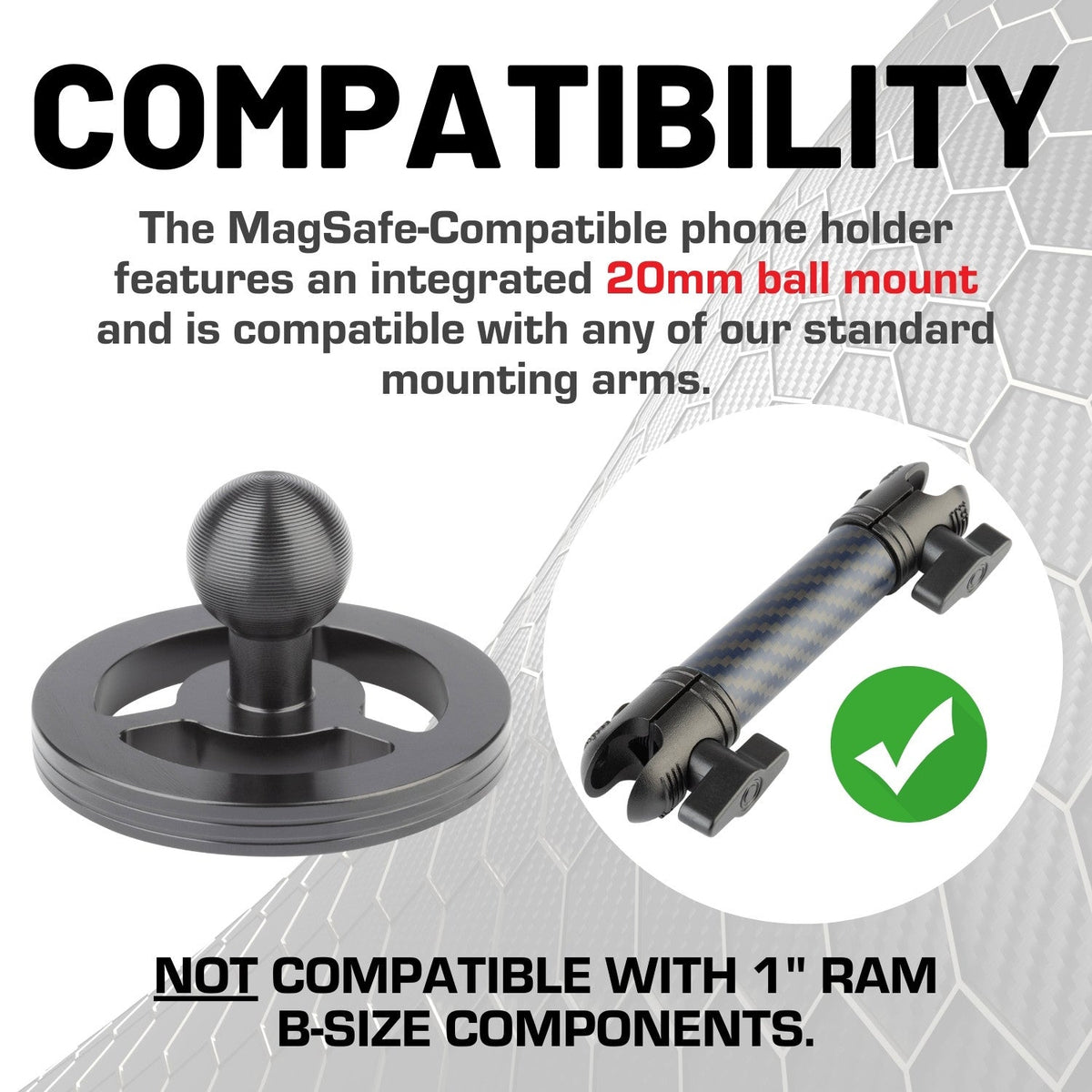 Bulletpoint Mounting Solutions Magnetic Phone Holder