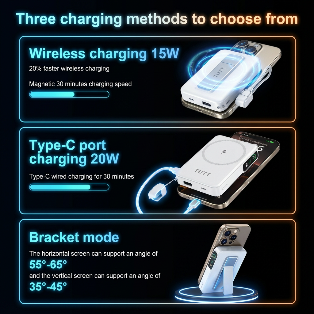 TUTT Magnetic Wireless Power Bank