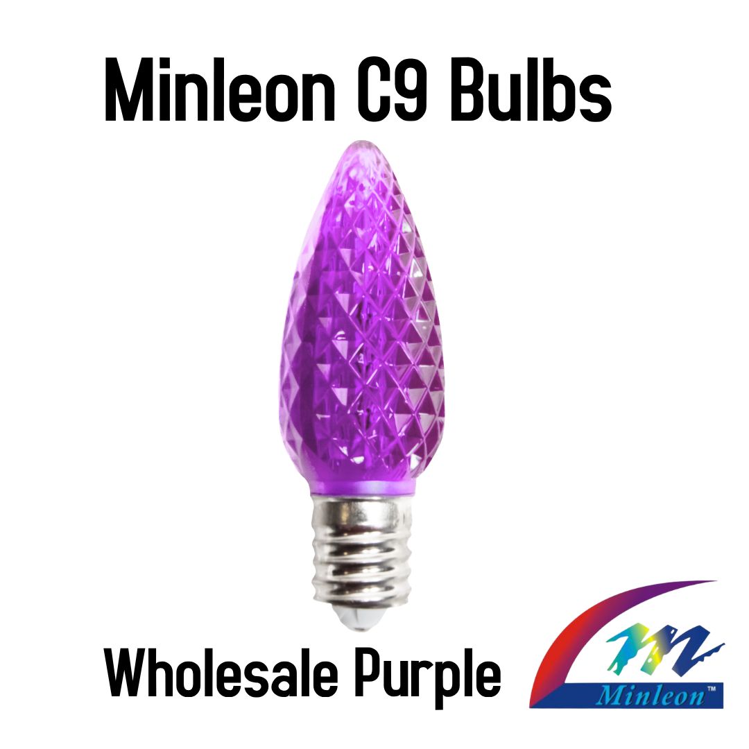 Minleon Discount Eligible C9 Faceted LED Replacement Bulbs