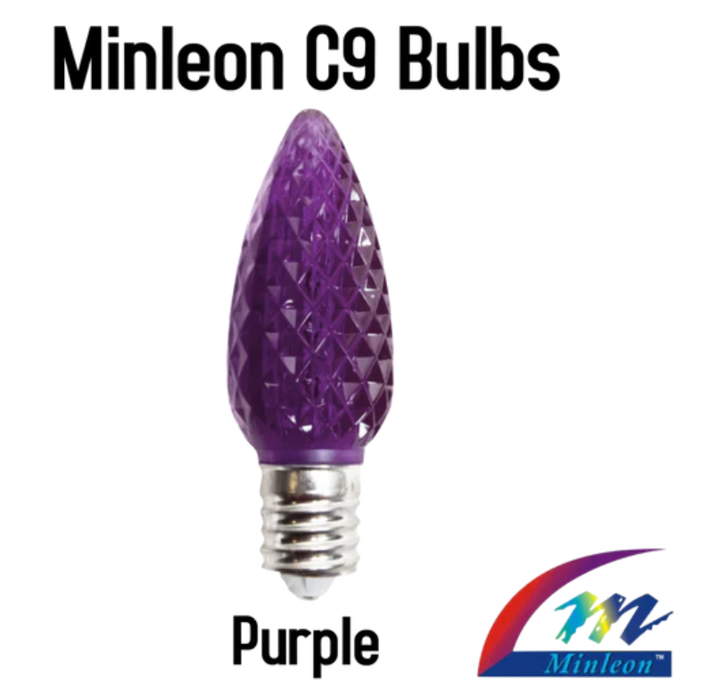 Minleon Discount Eligible C9 Faceted LED Replacement Bulbs