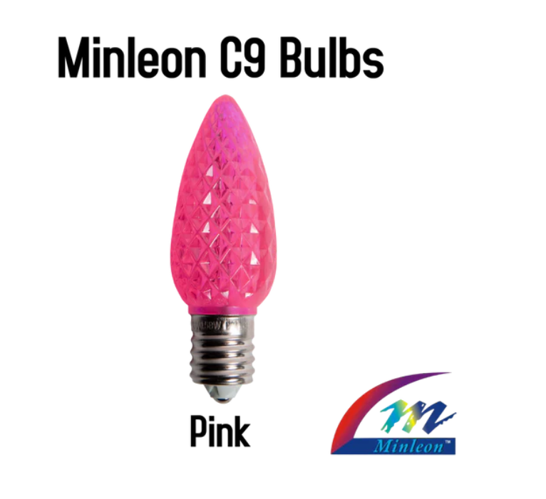 Minleon Discount Eligible C9 Faceted LED Replacement Bulbs