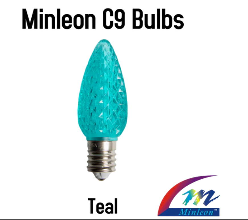 Minleon Discount Eligible C9 Faceted LED Replacement Bulbs