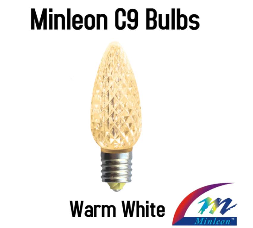 Minleon Discount Eligible C9 Faceted LED Replacement Bulbs