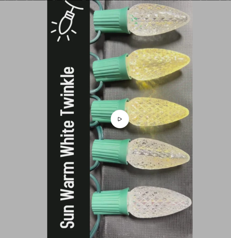 Minleon Discount Eligible C9 Faceted LED Replacement Bulbs