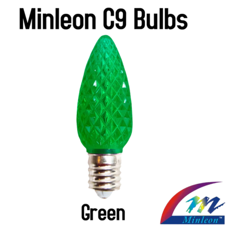 Minleon Discount Eligible C9 Faceted LED Replacement Bulbs