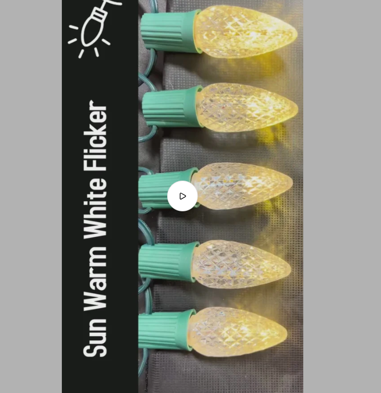 Minleon Discount Eligible C9 Faceted LED Replacement Bulbs
