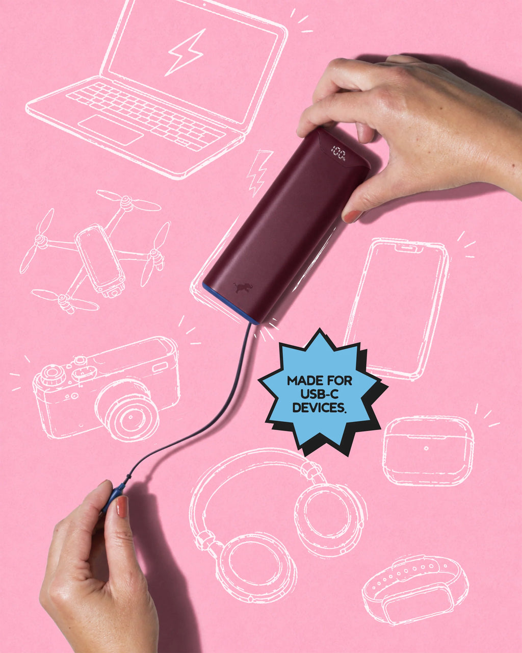 Nimble Retractable Cable Power Bank