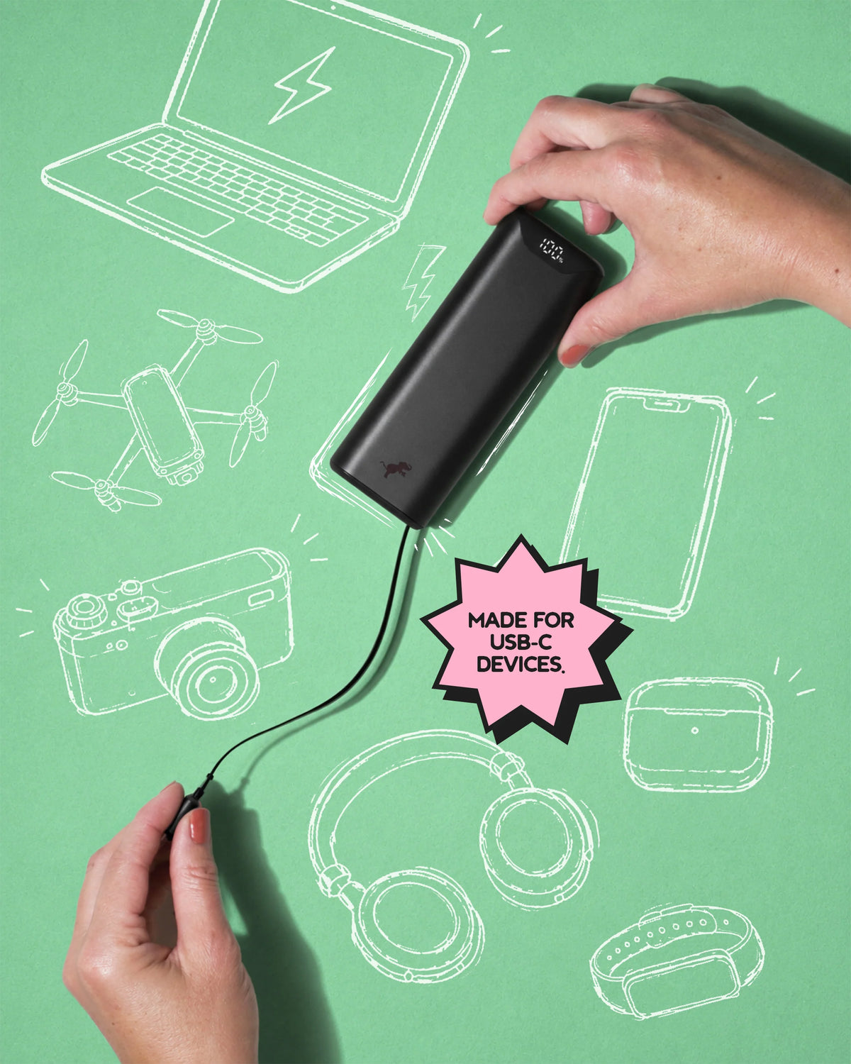 Nimble Retractable Cable Power Bank