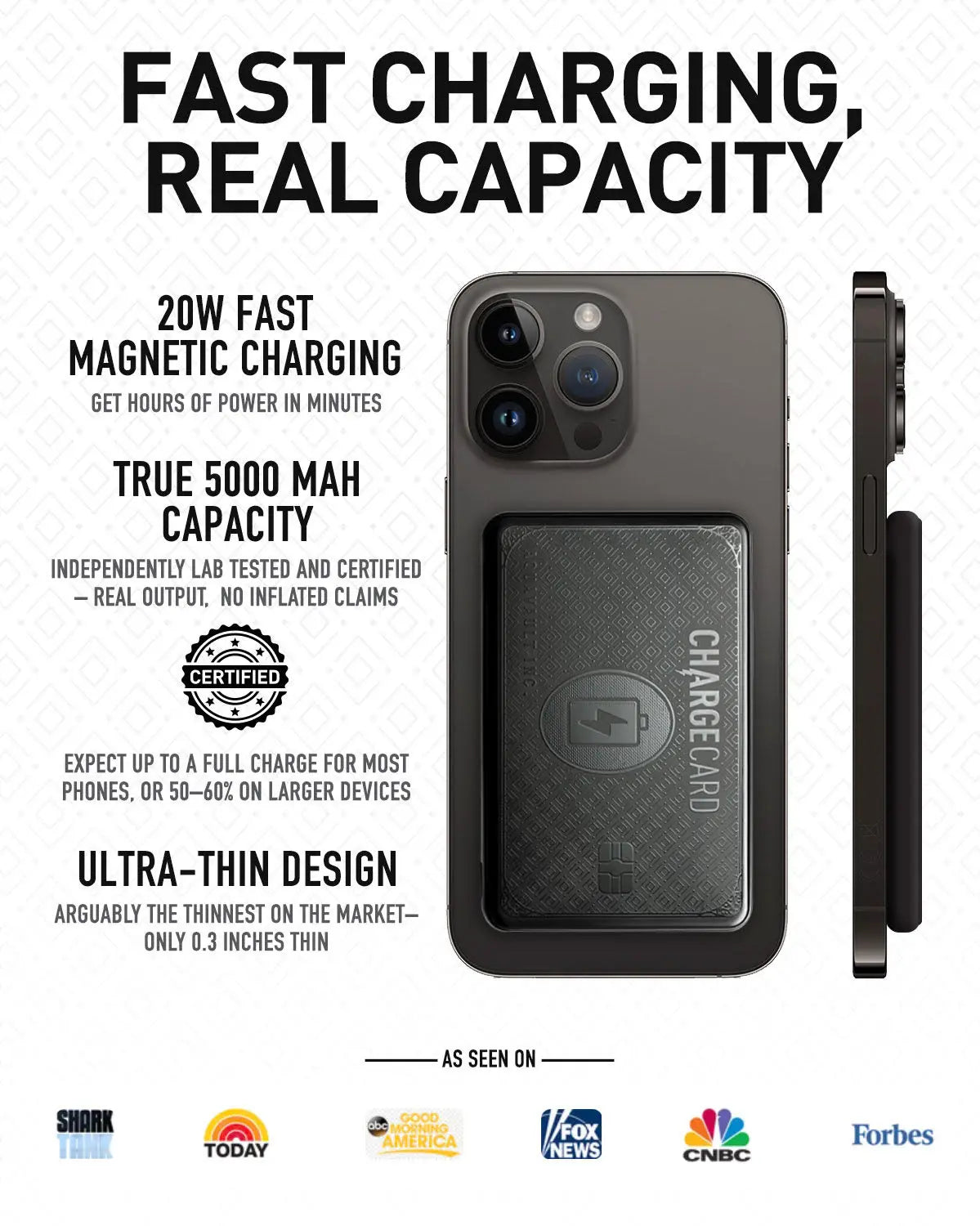 AquaVault Inc. 5,000mAh Magnetic Wireless Power Bank
