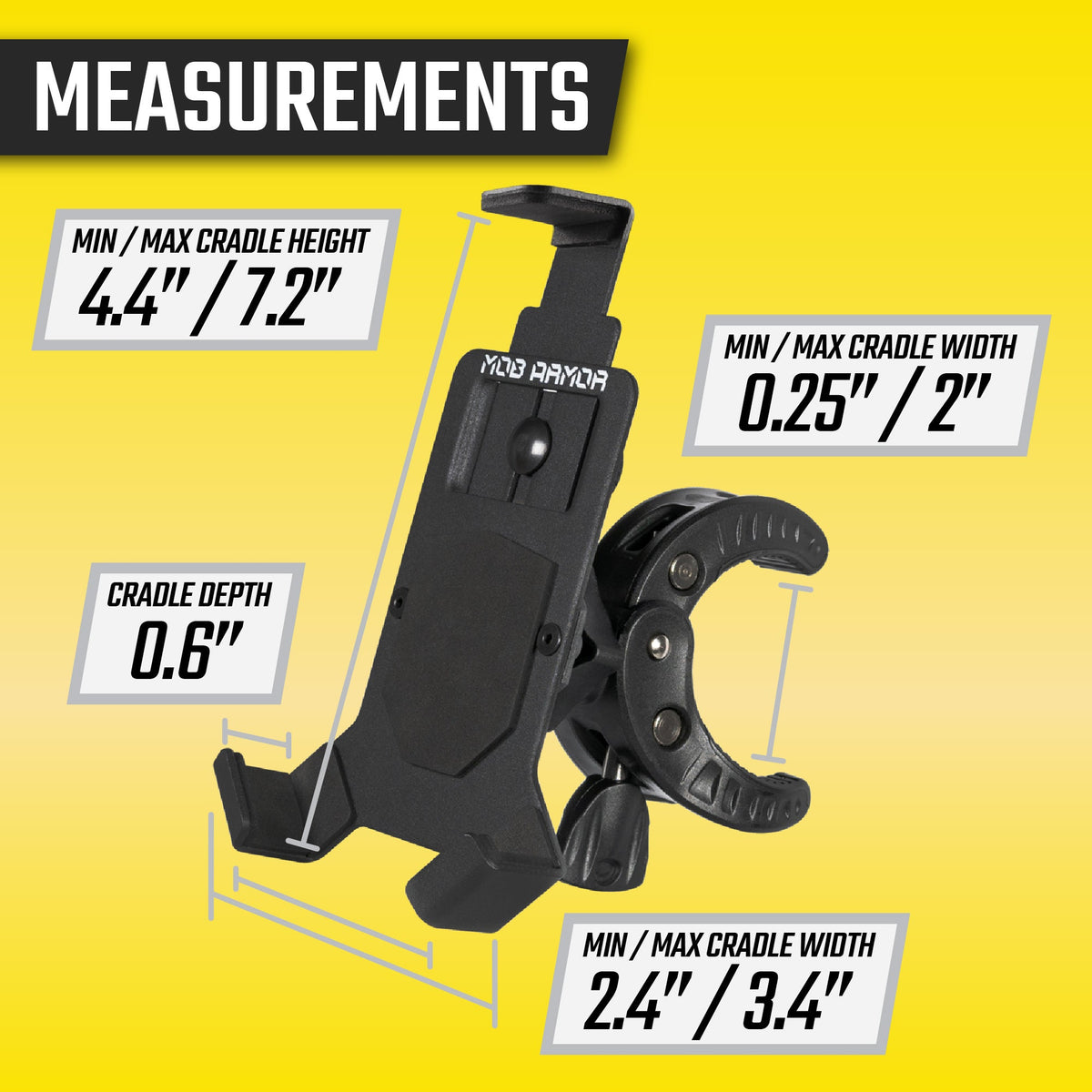 Mob Armor Clamp-Style Vehicle Phone Mount