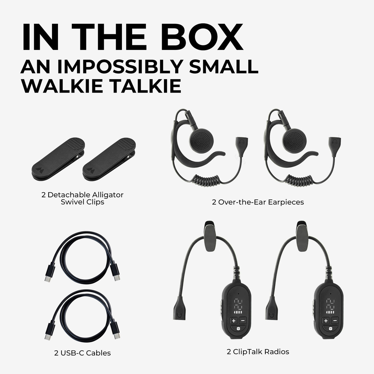 Midland Radio Wearable FRS Two-Way Radio Kit