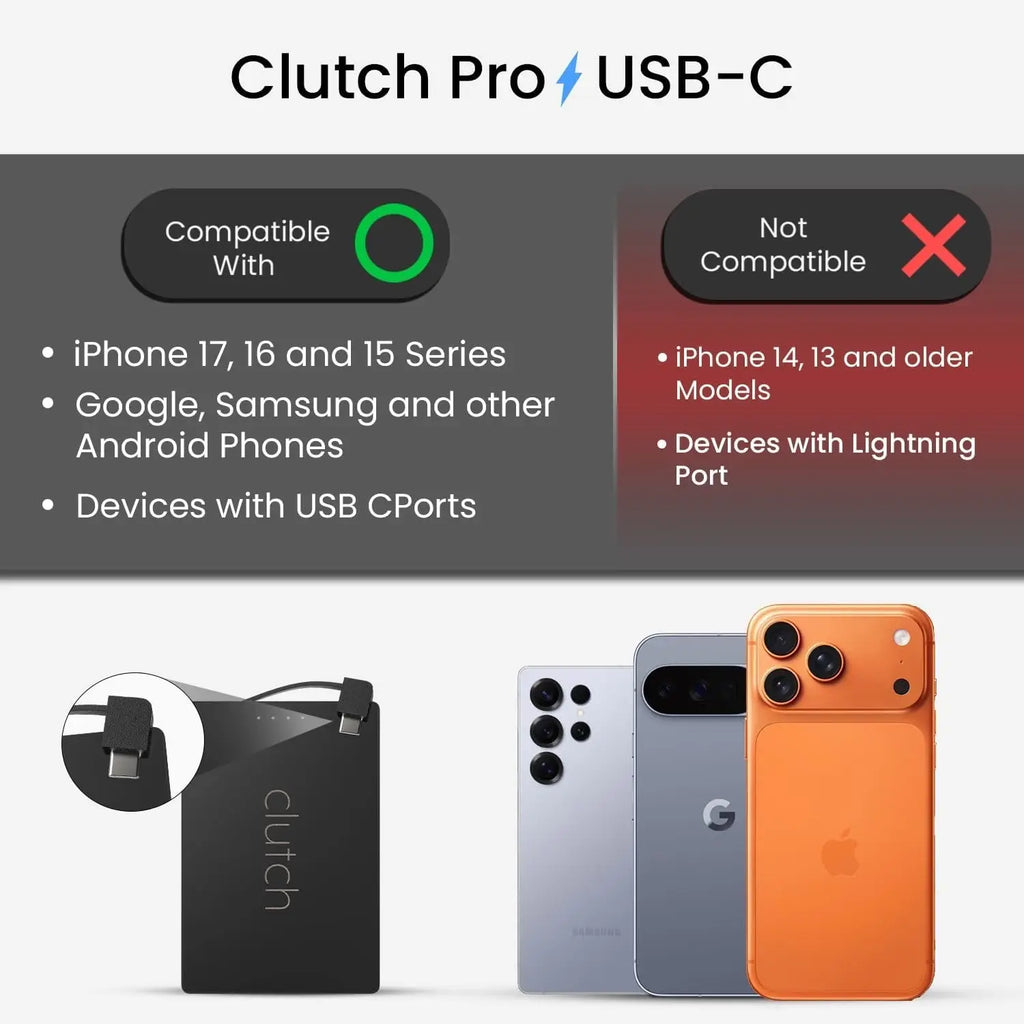 Clutch 5,000mAh Magnetic USB-C Power Bank