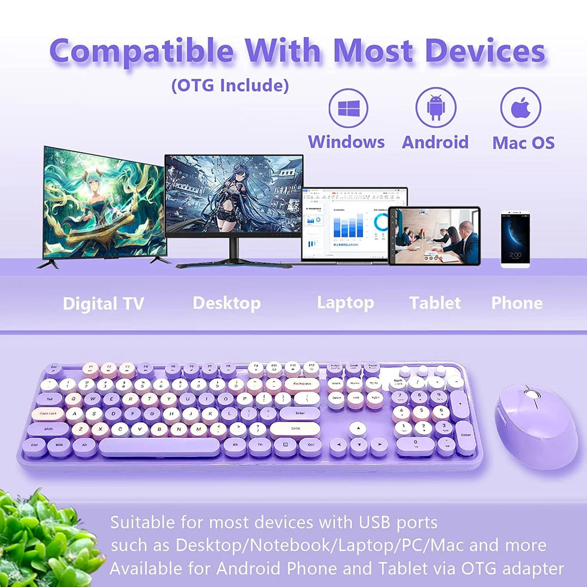 Mofii Wireless Keyboard and Mouse Set
