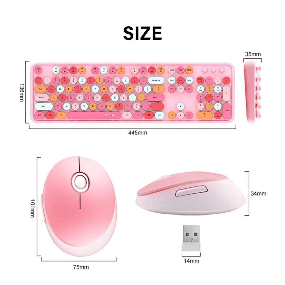 Mofii Wireless Keyboard and Mouse Set