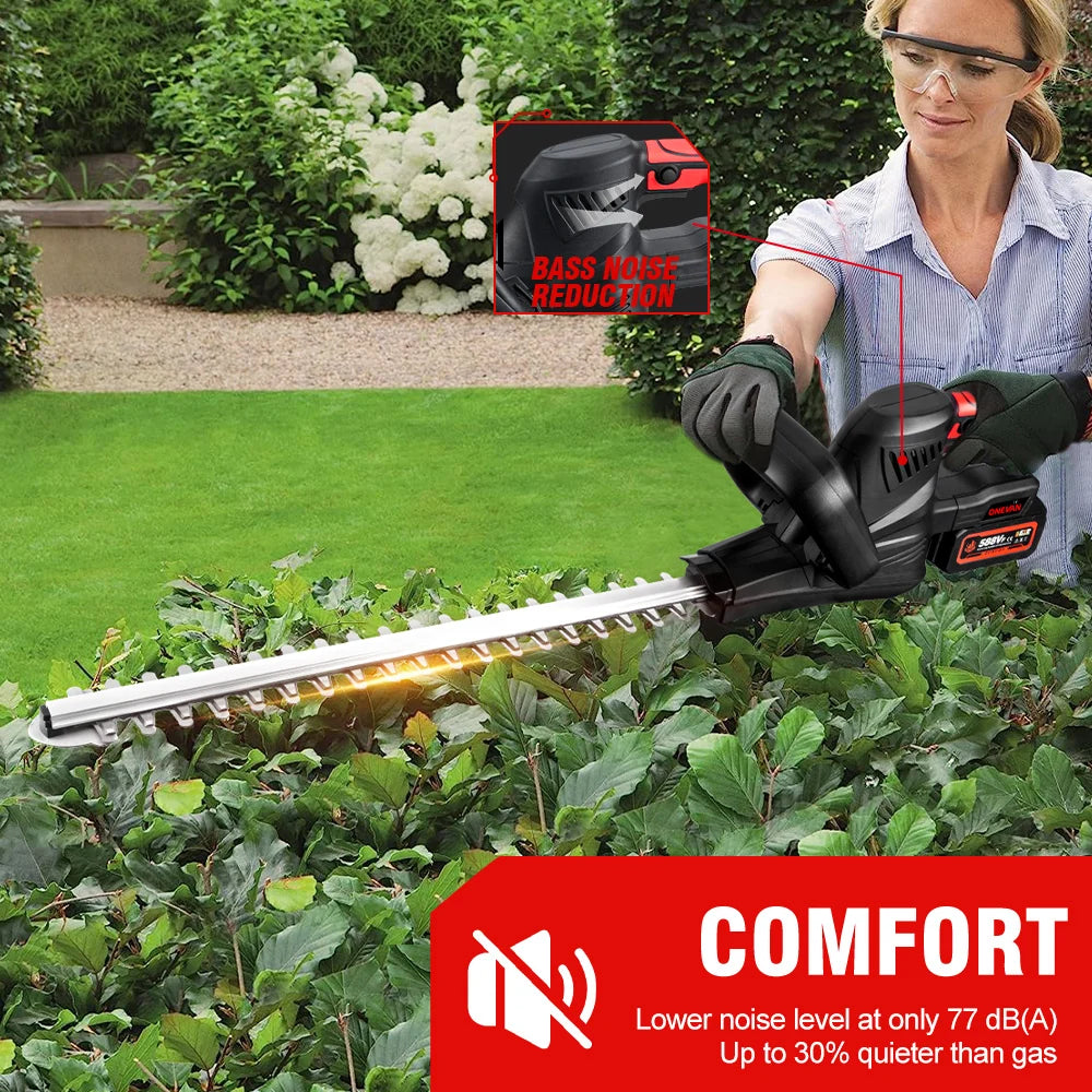 ONEVAN Cordless Hedge Trimmer