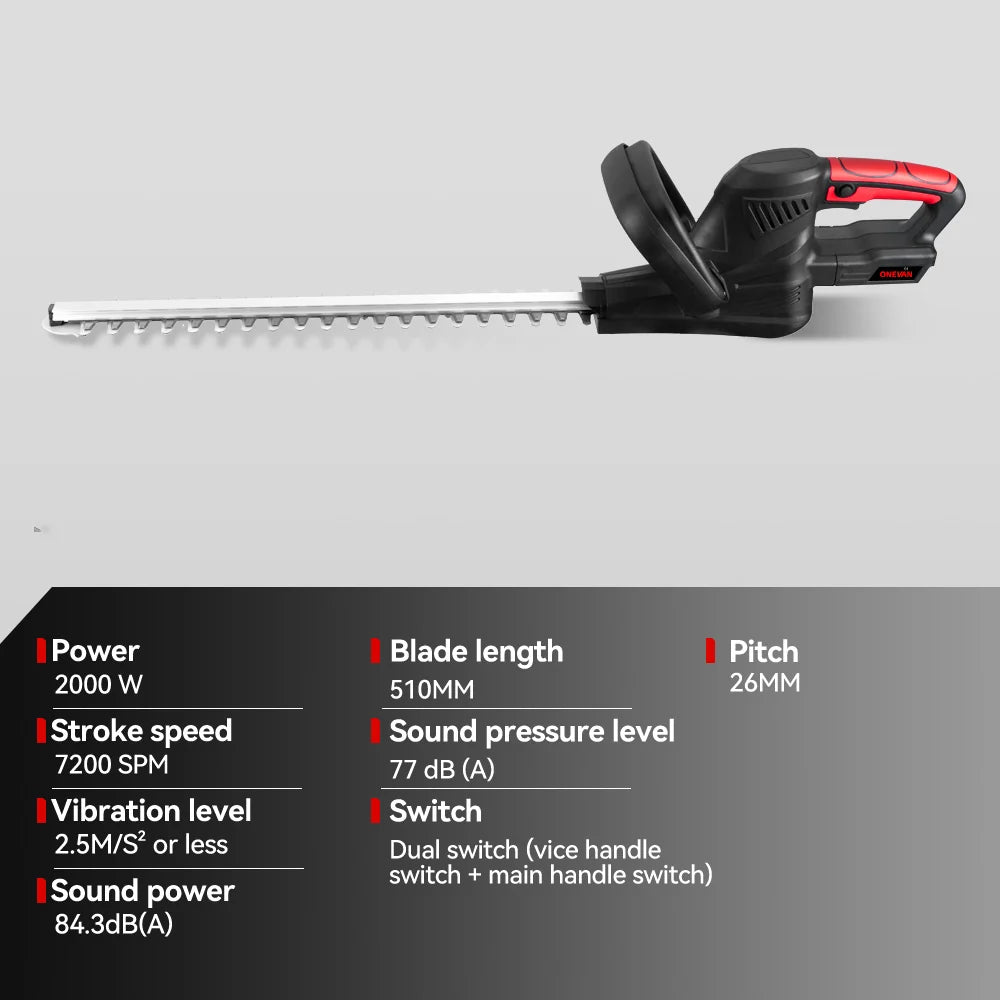 ONEVAN Cordless Hedge Trimmer
