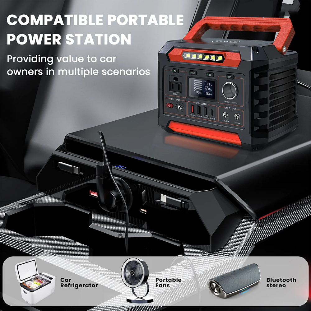 CTmods Cybertruck Center Console Charger Hub