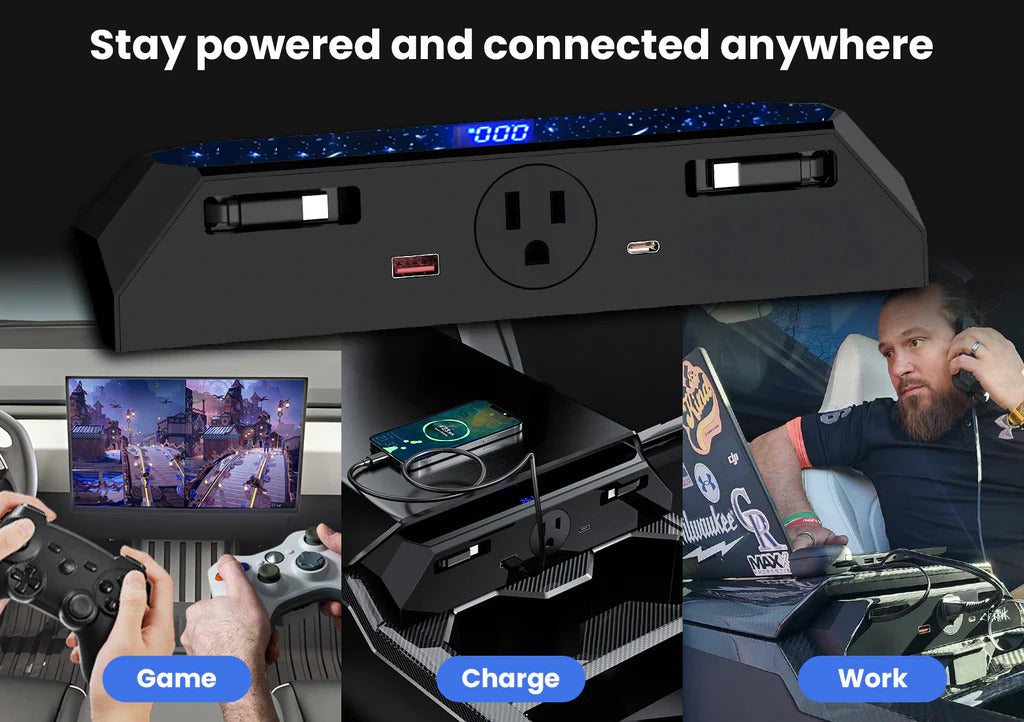 CTmods Cybertruck Center Console Charger Hub
