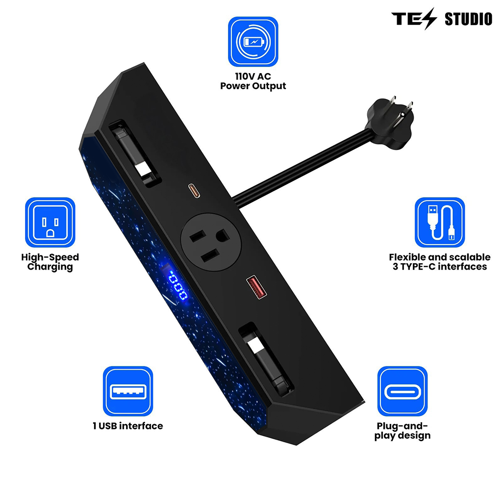 CTmods Cybertruck Center Console Charger Hub