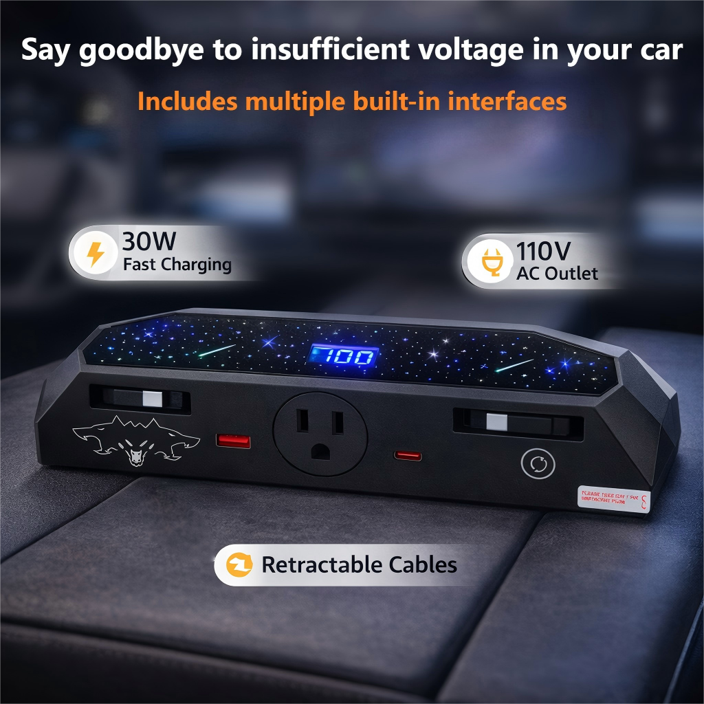 CTmods Cybertruck Center Console Charger Hub