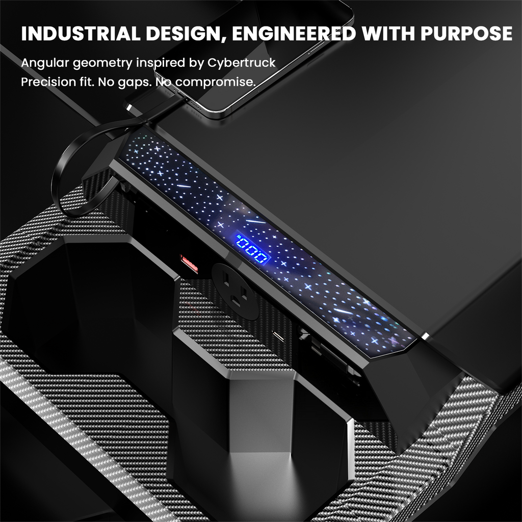 CTmods Cybertruck Center Console Charger Hub
