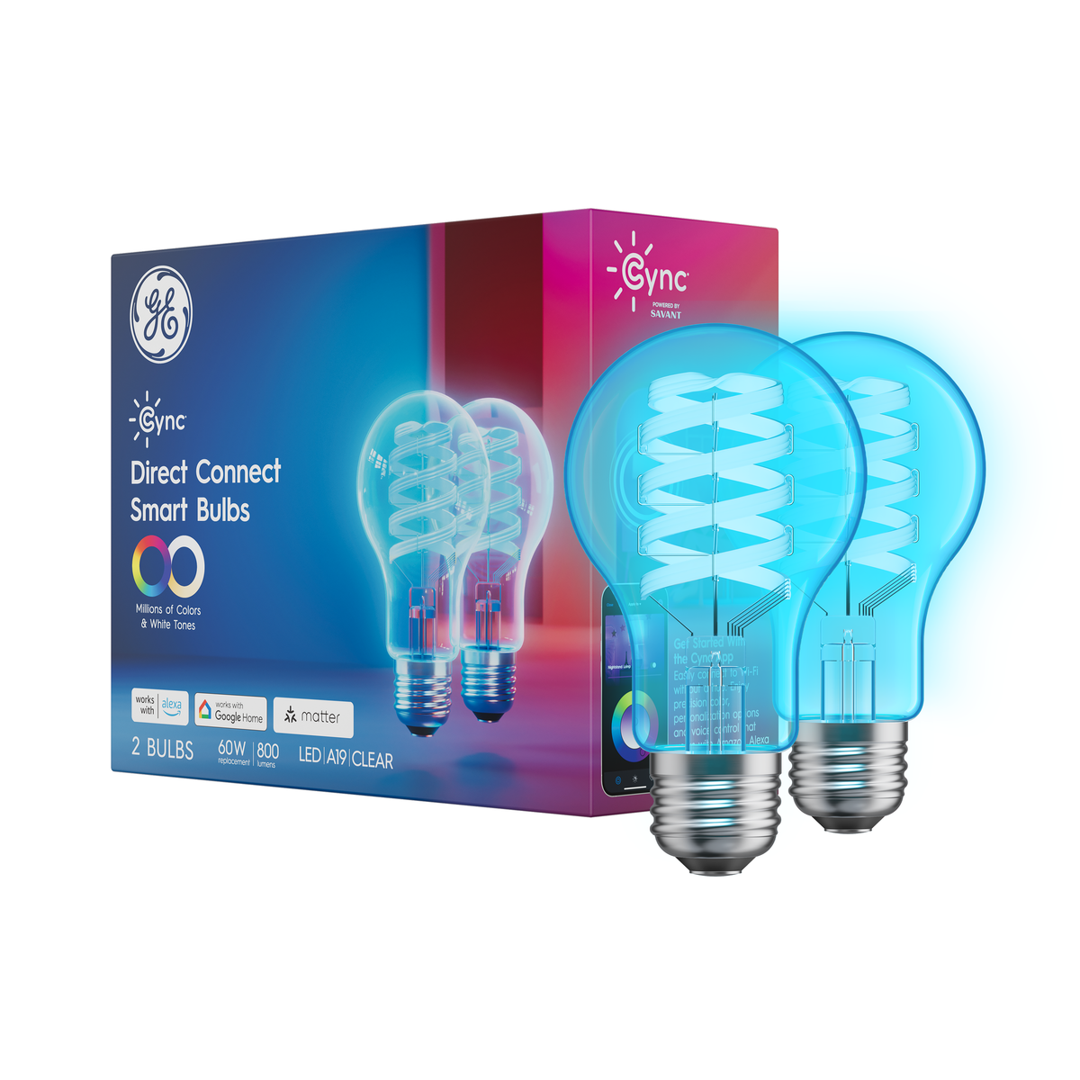 GE Lighting, a Savant company Smart LED Light Bulbs