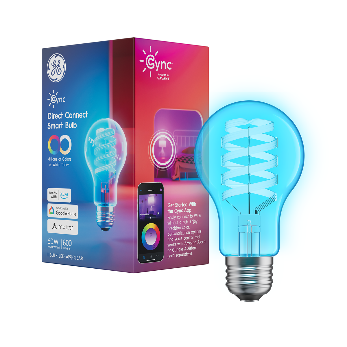 GE Lighting, a Savant company Smart LED Light Bulbs
