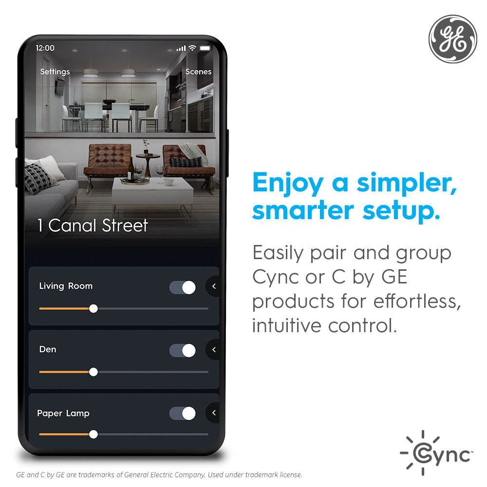 GE Lighting, a Savant company Smart LED Light Bulbs