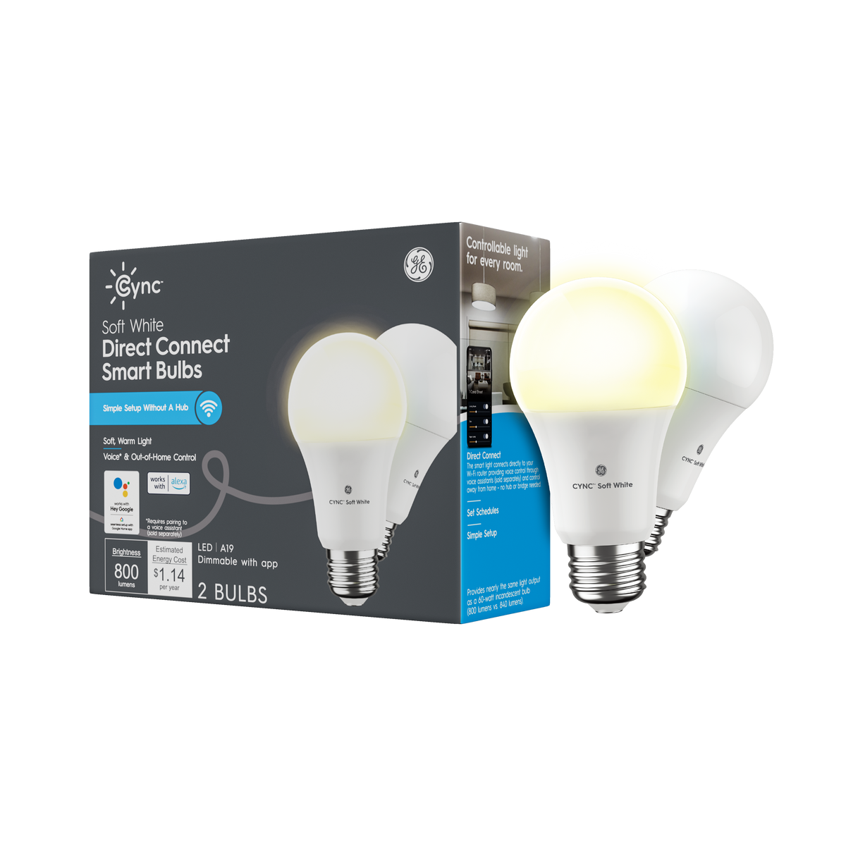 GE Lighting, a Savant company Smart LED Light Bulbs