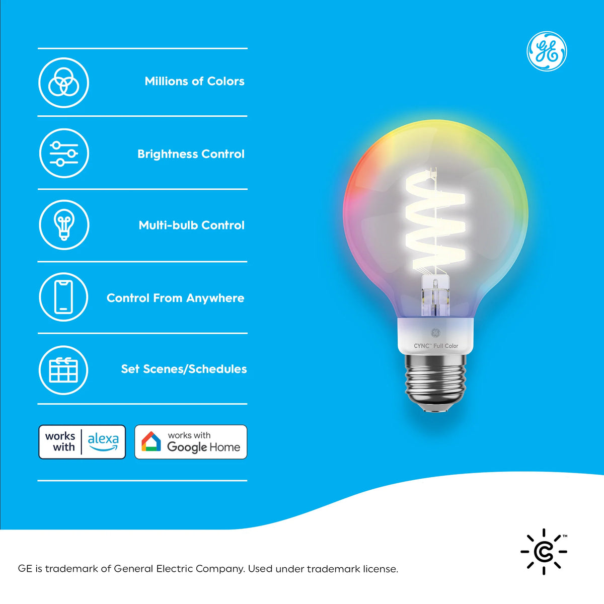 GE Lighting, a Savant company Smart LED Globe Light Bulbs