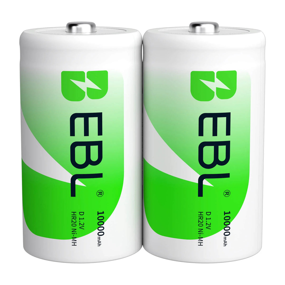 EBLOfficial D-Size Rechargeable Batteries