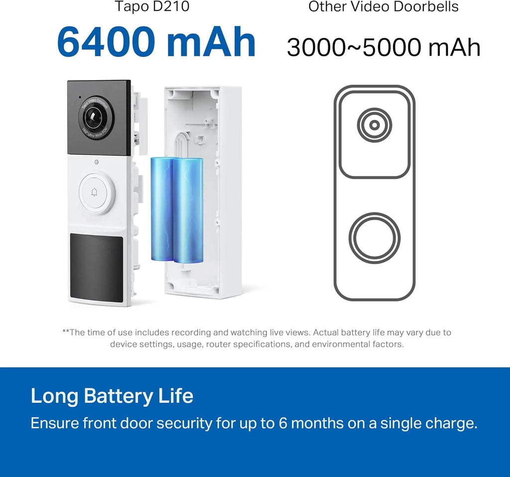 Tapo Battery Video Doorbell with Chime