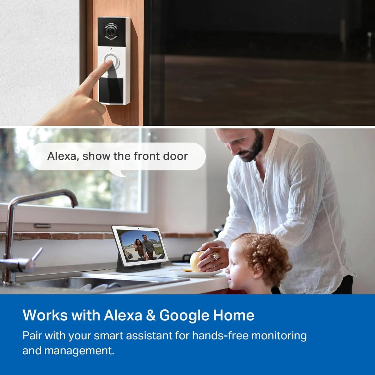 Tapo Battery Video Doorbell with Chime