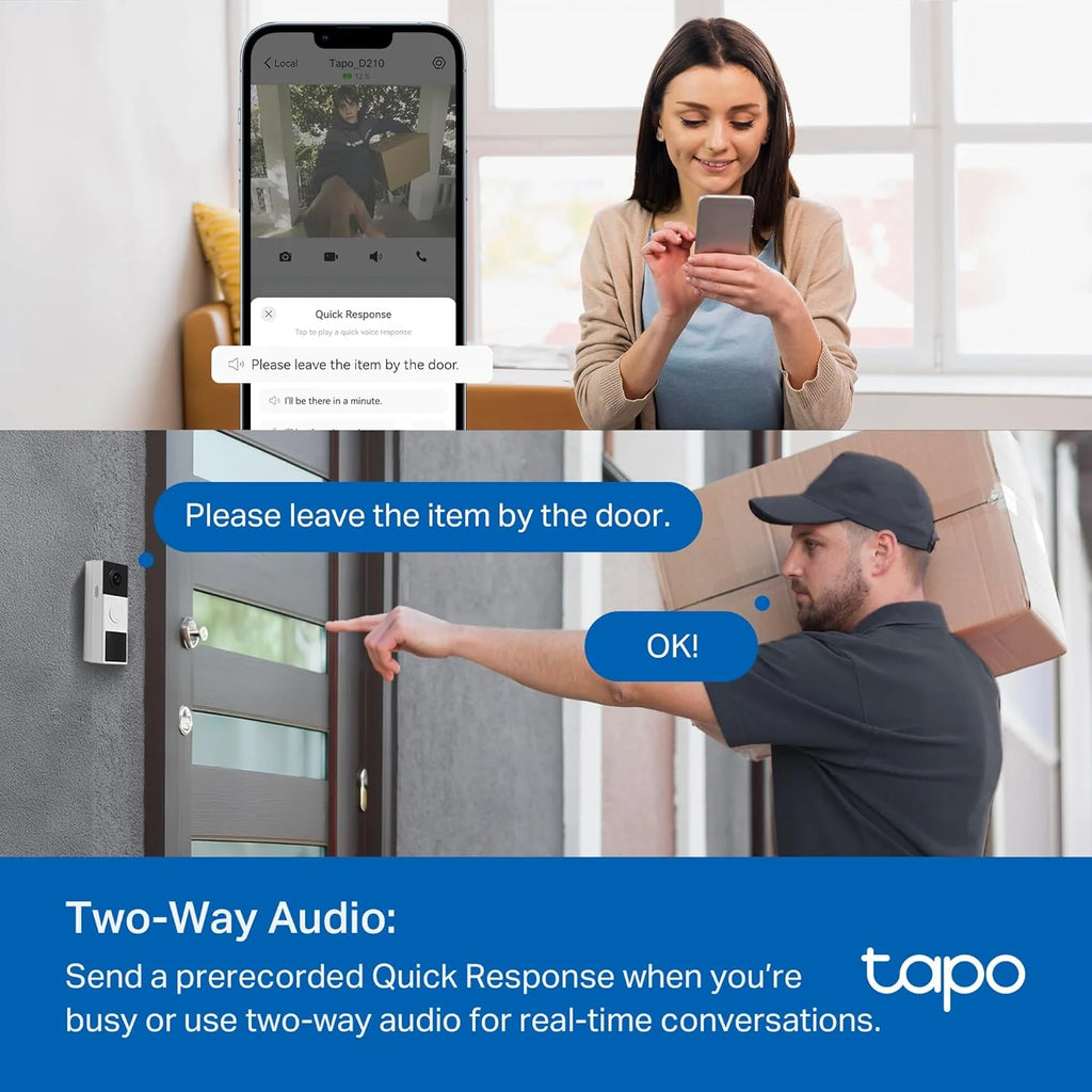 Tapo Battery Video Doorbell with Chime